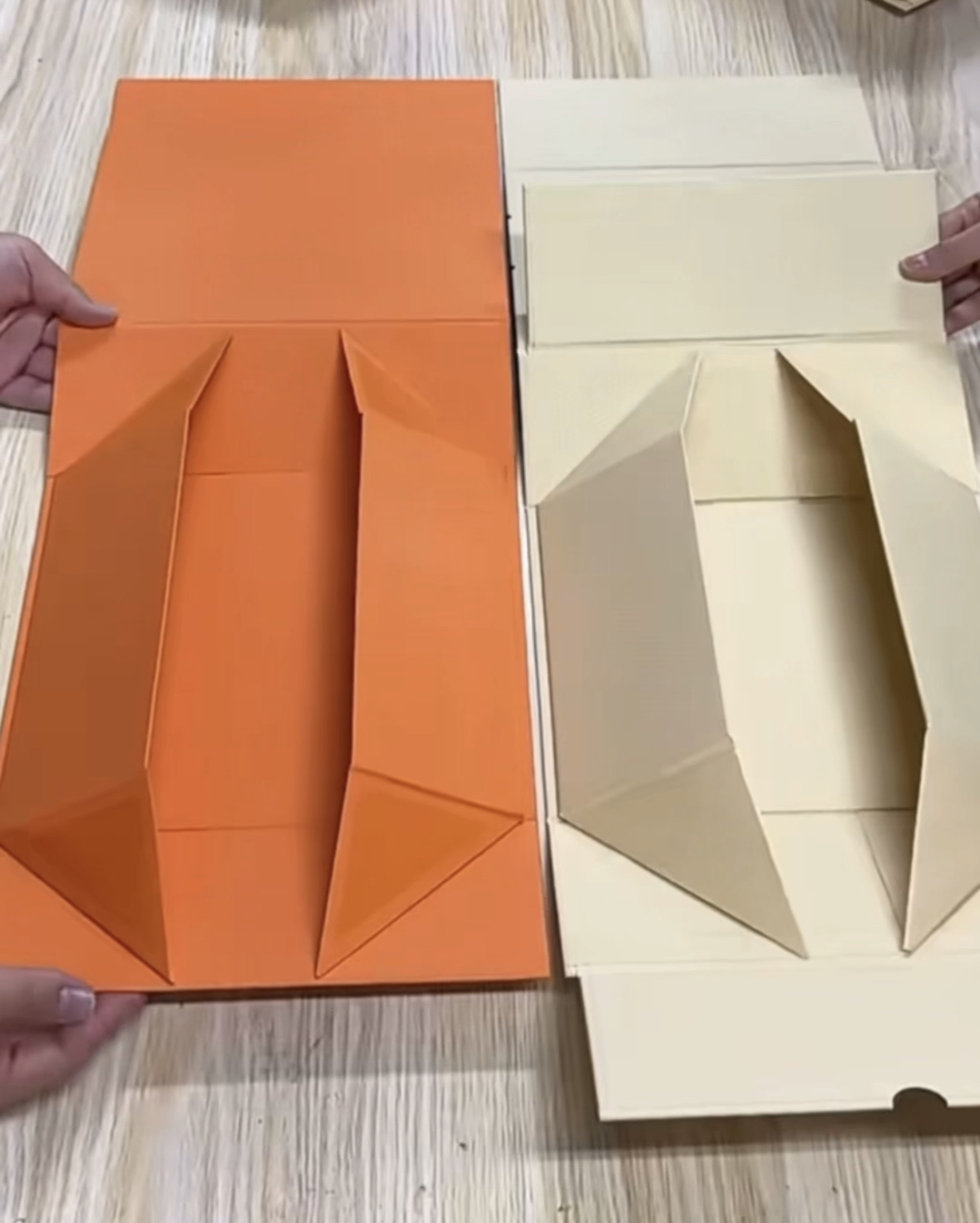 Recyclable One-Piece Folding Gift Box na Walang Magnetic Suction, Na-hulma sa 10 Segundo