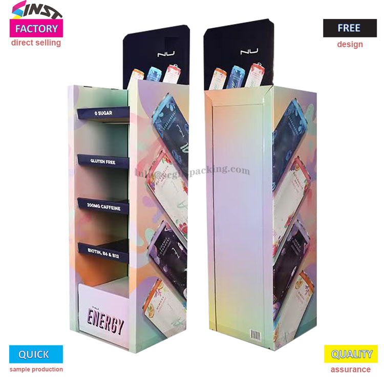 Energy Drink Display Rack: Paggamit ng Kulay at Impormasyon Upang Maglagay ng 