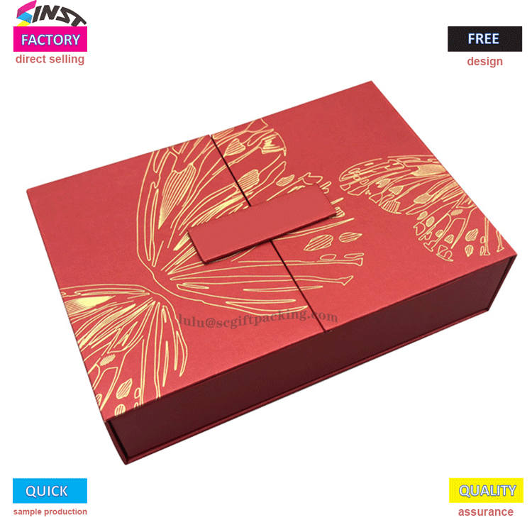 Bakit ang red gold butterfly patterned skincare gift box na ito ay nakatutukso sa isang sulyap?