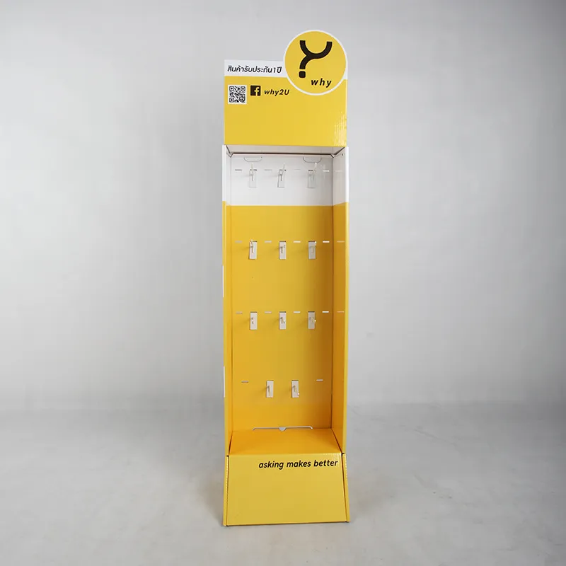 Ano ang mga tip sa pagbili para sa pag-customize ng Cardboard Display Stand na may Hooks?