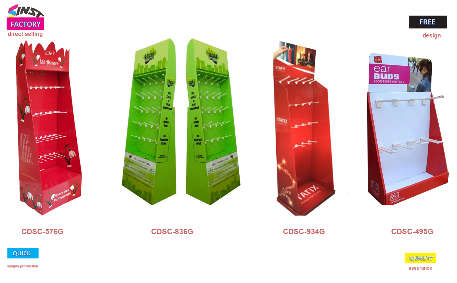 Lagi bang binabalewala ang mga istante ng supermarket? Ang mga matingkad na kulay na display stand na ito ay talagang makakatulong.