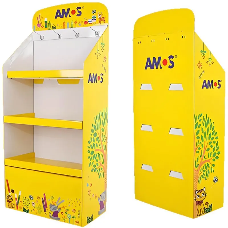 Stationery Cardboard Display Stand ng mga Bata Gumagawa ng Bagong Scheme para sa Supermarket Children's Fun Display