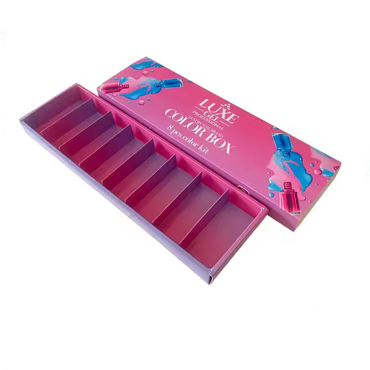Bakit sikat ang matibay na gel nail polish packaging box na may mga divider sa mga beauty brand?
