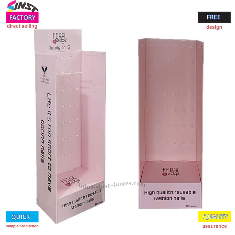 Pindutin ang nails display stand