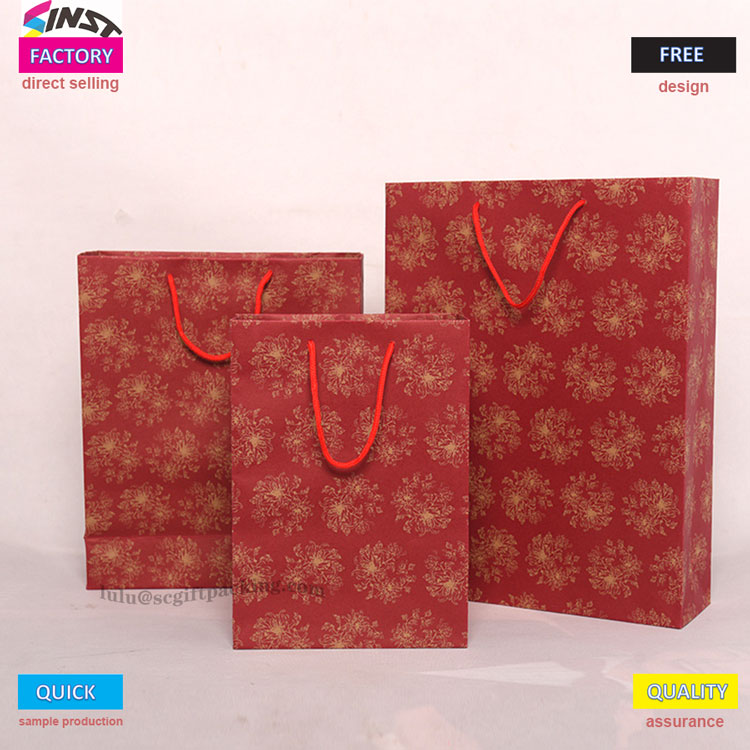 Pulang kraft paper bag na regalo tote bag