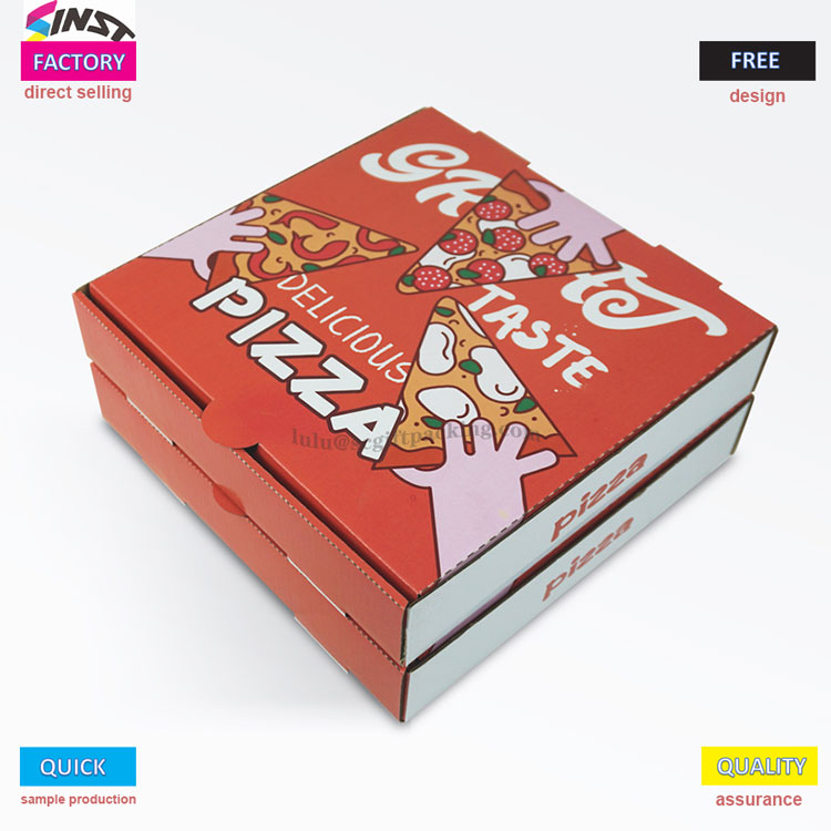 Pulang makapal na cowhide pizza corrugated box