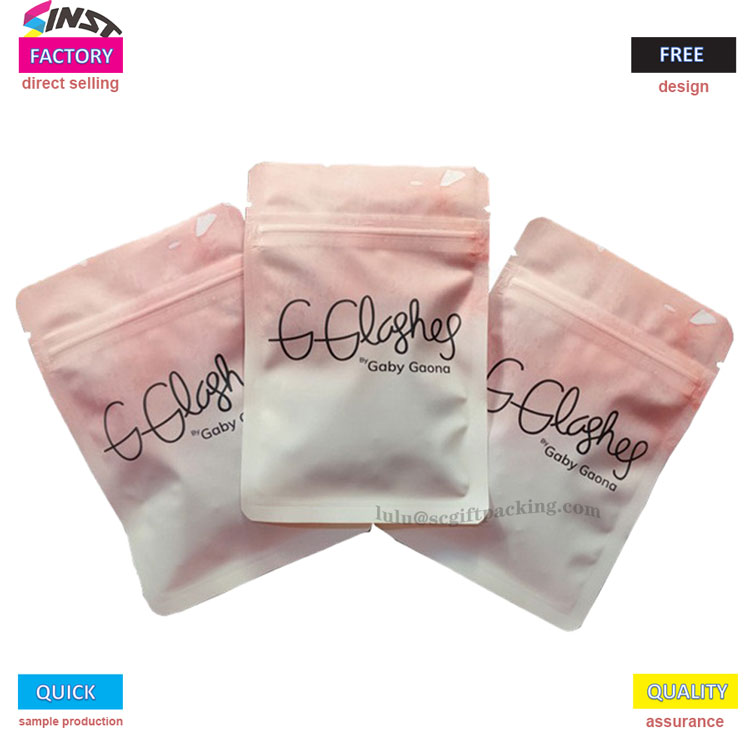 Underwear sealing bag na may tatlong side zipper bag