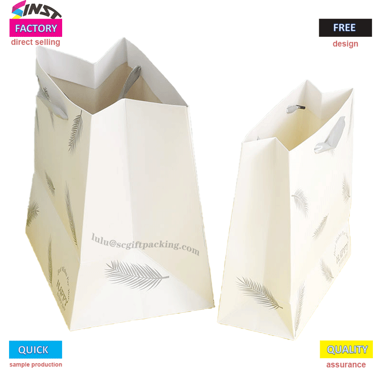 Mga White Paper Bag para sa Bread Cake